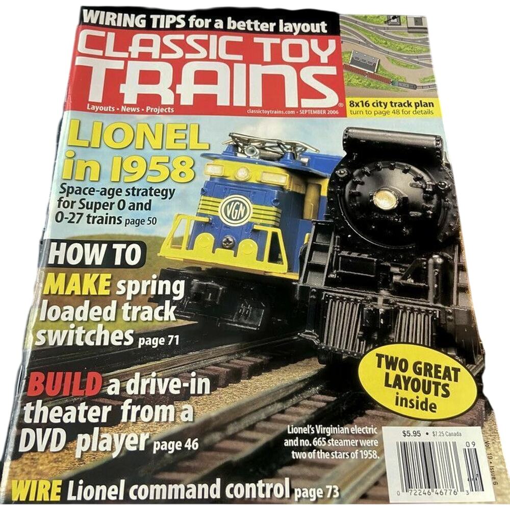 Classic Toy Trains September 2006 Lionel In 1958 Wiring Plan City Track Layout